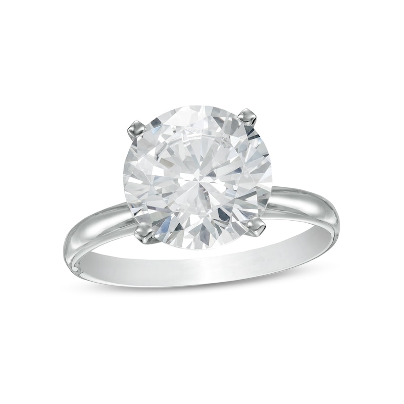 4.00 CT. Certified Diamond Solitaire Engagement Ring in 14K White Gold (I/I2)