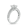 Thumbnail Image 2 of TRUE Lab-Created Diamonds by Vera Wang Love 1.45 CT. T.W. Double Row Shank Engagement Ring in 14K White Gold
