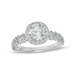 Vera Wang Love Collection 1.69 CT. T.W. Certified Lab-Grown Diamond Frame Engagement Ring in 14K White Gold
