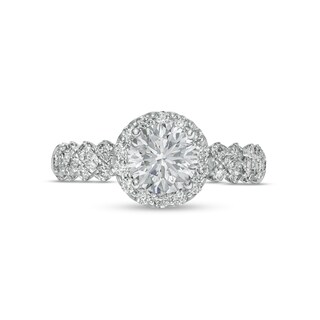 Vera Wang Love Collection 1.69 CT. T.W. Certified Lab-Created Diamond Frame Engagement Ring in 14K White Gold