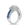 Thumbnail Image 3 of Vera Wang Love Collection 1.95 CT. T.W. Certified Lab-Grown Diamond Engagement Ring with Blue Sapphires in 14K White Gold