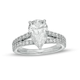 TRUE Lab-Created Diamonds by Vera Wang Love 2.69 CT. T.W. Split Shank Engagement Ring in 14K White Gold (F/VS2)