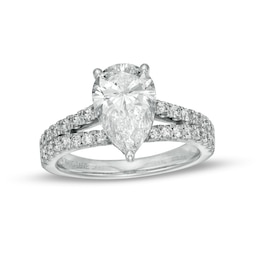 TRUE Lab-Grown Diamonds by Vera Wang Love 2.69 CT. T.W. Split Shank Engagement Ring in 14K White Gold (F/VS2)