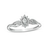 Thumbnail Image 1 of 0.20 CT. T.W. Marquise Diamond Sunburst Vintage-Style Promise Ring in 10K White Gold