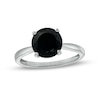Thumbnail Image 0 of 2.95 CT. Black Enhanced Diamond Solitaire Engagement Ring in 10K White Gold