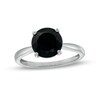 Thumbnail Image 1 of 2.95 CT. Black Enhanced Diamond Solitaire Engagement Ring in 10K White Gold