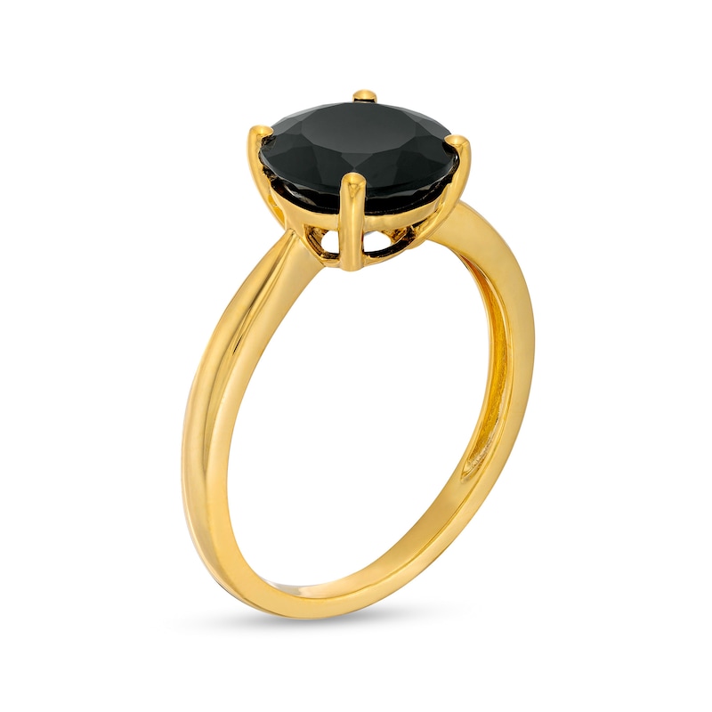 Main Image 3 of 2.95 CT. Black Enhanced Diamond Solitaire Engagement Ring in 10K Gold