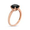 CT. Black Enhanced Diamond Solitaire Engagement Ring in 10K Rose Gold