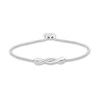 0.29 CT. T.W. Diamond Twist Bolo Bracelet in Sterling Silver – 9.5"