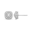 Thumbnail Image 0 of 0.45 CT. T.W. Diamond Double Cushion-Shaped Frame Stud Earrings in 10K White Gold