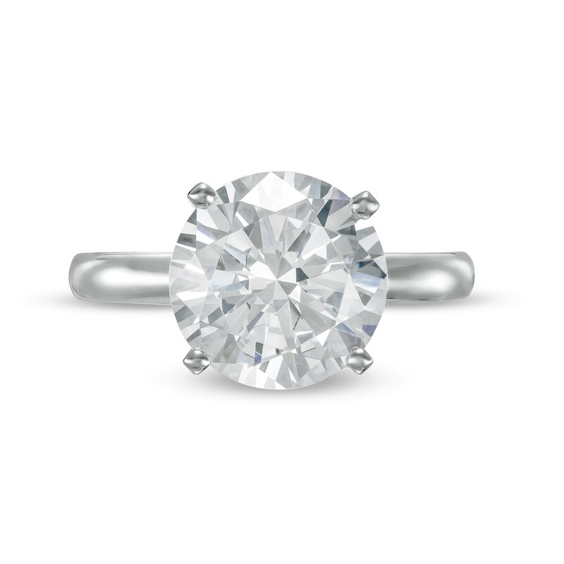 4.00 CT. Certified Diamond Solitaire Engagement Ring in 14K White Gold (I/I1)