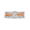 Thumbnail Image 3 of 0.45 CT. T.W. Diamond Twist Three Piece Bridal Set in 10K Rose Gold (J/I3)