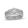 Thumbnail Image 1 of 0.58 CT. T.W. Diamond Contour Tiara Three Piece Bridal Set in 10K White Gold (J/I3)