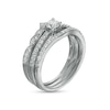 Thumbnail Image 3 of 0.58 CT. T.W. Diamond Contour Tiara Three Piece Bridal Set in 10K White Gold (J/I3)