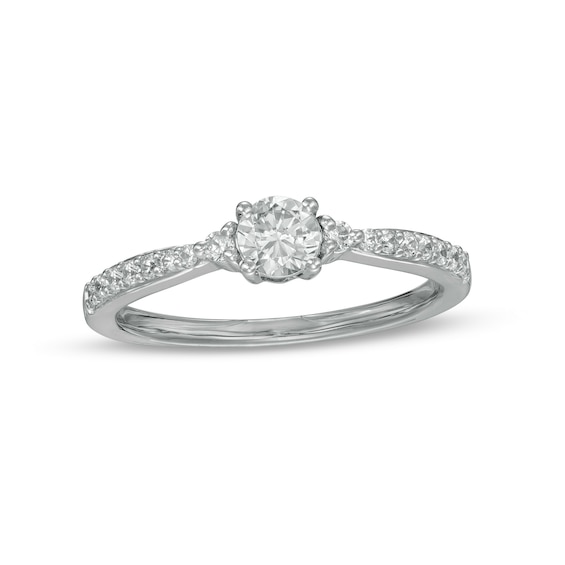 0.37 CT. T.W. Diamond Engagement Ring in 10K Gold (J/I3