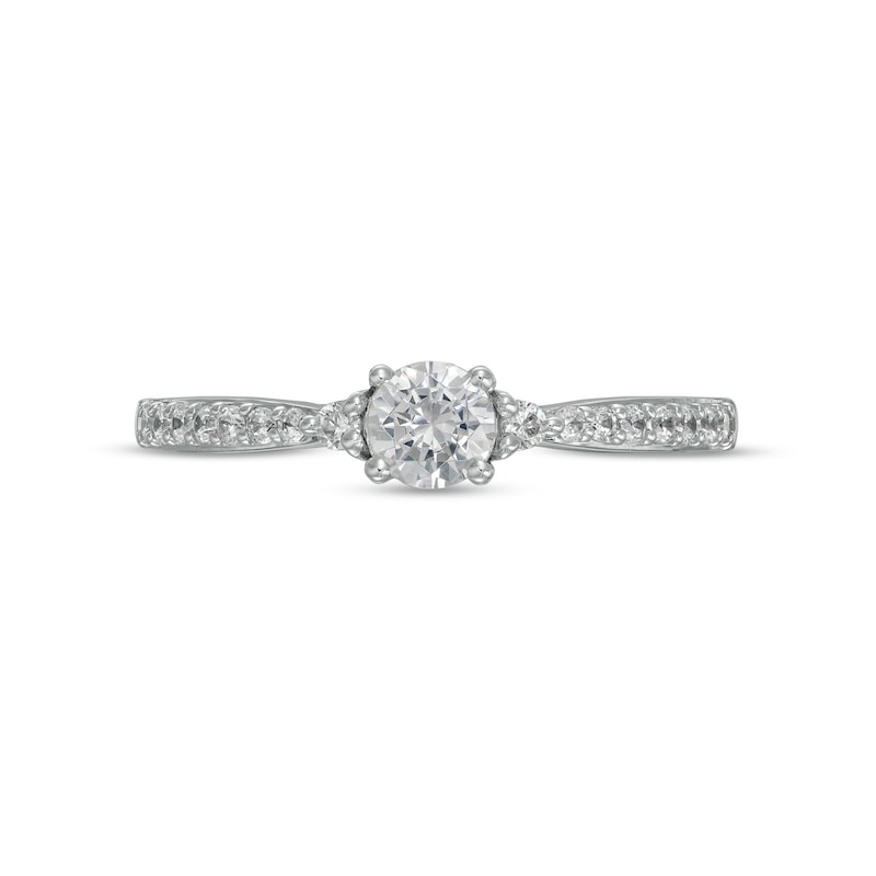 0.37 CT. T.W. Diamond Engagement Ring in 10K White Gold (J/I3)