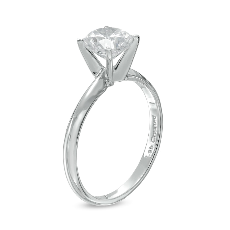 Main Image 3 of 1.50 CT. Certified Lab-Created Diamond Solitaire Engagement Ring in 14K White Gold (F/SI2)