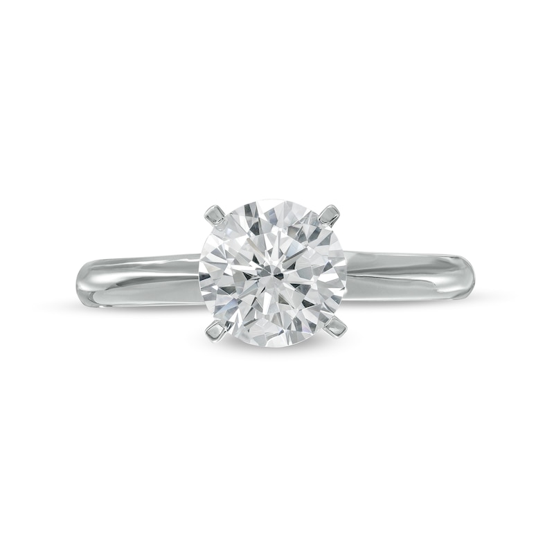 1.50 CT. Certified Lab-Created Diamond Solitaire Engagement Ring in 14K White Gold (F/SI2)