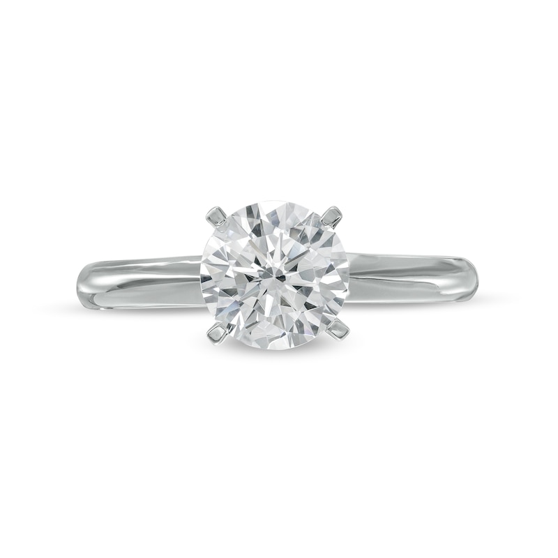 Main Image 4 of 1.50 CT. Certified Lab-Created Diamond Solitaire Engagement Ring in 14K White Gold (F/SI2)