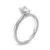 Thumbnail Image 2 of 0.50 CT. Certified Pear-Shaped Lab-Created Diamond Solitaire Engagement Ring in 14K White Gold (F/SI2)