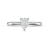 Thumbnail Image 3 of 0.50 CT. Certified Pear-Shaped Lab-Created Diamond Solitaire Engagement Ring in 14K White Gold (F/SI2)