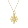 Thumbnail Image 0 of Diamond Accent North Star Pendant in Sterling Silver with Yellow Rhodium