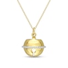 Thumbnail Image 1 of 0.07 CT. T.W. Diamond Bell Pendant in Sterling Silver with Yellow Rhodium