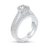 Thumbnail Image 1 of 0.89 CT. T.W. Diamond Frame Bridal Set in 14K White Gold