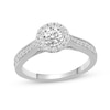 Thumbnail Image 3 of 0.89 CT. T.W. Diamond Frame Bridal Set in 14K White Gold