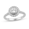 Thumbnail Image 0 of 0.74 CT. T.W. Diamond Frame Engagement Ring in 14K White Gold