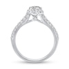 Thumbnail Image 3 of 0.66 CT. T.W. Diamond Flower Frame Engagement Ring in 14K White Gold