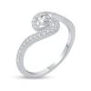 Thumbnail Image 1 of 0.46 CT. T.W. Diamond Bypass Engagement Ring in 14K White Gold
