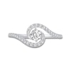 Thumbnail Image 2 of 0.46 CT. T.W. Diamond Bypass Engagement Ring in 14K White Gold