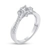 Thumbnail Image 2 of 0.46 CT. T.W. Diamond Crossover Shank Engagement Ring in 14K White Gold