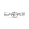 Thumbnail Image 3 of 0.55 CT. T.W. Diamond Twist Shank Engagement Ring in 14K White Gold