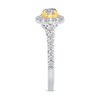 Thumbnail Image 2 of 0.95 CT. T.W. Diamond Frame Engagement Ring in 14K Two-Tone Gold
