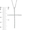 Thumbnail Image 2 of Marilyn Monroe™ Collection 0.50 CT. T.W. Baguette Diamond Cross Pendant in 10K White Gold