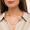 Thumbnail Image 3 of Marilyn Monroe™ Collection 0.50 CT. T.W. Baguette Diamond Cross Pendant in 10K White Gold