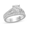 Thumbnail Image 0 of 0.95 CT. T.W. Composite Diamond Split Shank Bridal Set in 14K White Gold