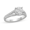 Thumbnail Image 4 of 0.95 CT. T.W. Composite Diamond Split Shank Bridal Set in 14K White Gold