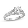 0.95 CT. T.W. Composite Diamond Split Shank Bridal Set in 14K White Gold