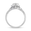 Thumbnail Image 2 of 1.37 CT. T.W. Composite Oval Diamond Three Piece Twist Shank Bridal Set in 14K White Gold