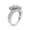 Thumbnail Image 1 of 1.00 CT. T.W. Diamond Bypass Past Present Future® Engagement Ring in 14K White Gold (I/I2)