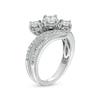 Thumbnail Image 2 of 1.00 CT. T.W. Diamond Bypass Past Present Future® Engagement Ring in 14K White Gold (I/I2)