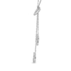 Thumbnail Image 2 of 0.20 CT. T.W. Diamond Lariat Necklace in Sterling Silver