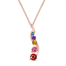 Journey Gemstone Overlay Pendant (3-5 Stones)