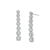 Thumbnail Image 1 of Marilyn Monroe™ Collection 0.50 CT. T.W. Diamond Graduated Drop Earrings in 10K White Gold