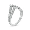 Thumbnail Image 2 of Marilyn Monroe™ Collection 1.00 CT. T.W. Diamond Double Row Chevron Ring in 10K White Gold