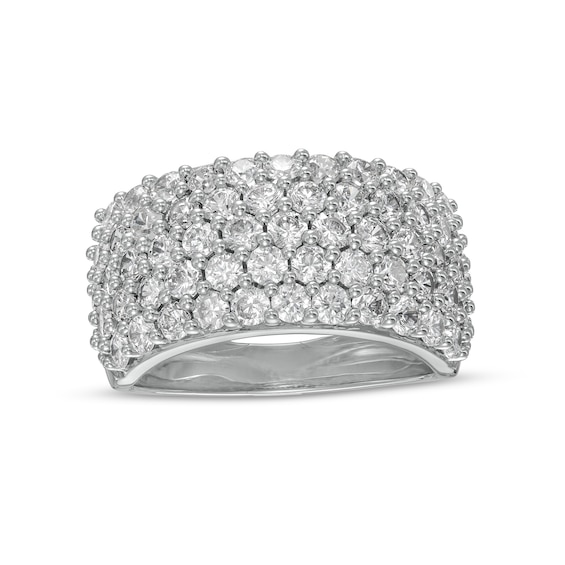 3.00 CT. T.W. Certified Lab-Created Diamond Band in 14K White Gold (F/SI2)