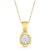 Thumbnail Image 1 of 0.10 CT. Diamond Solitaire Pendant in 10K Gold
